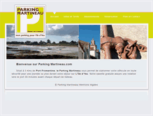 Tablet Screenshot of parking-martineau.fr